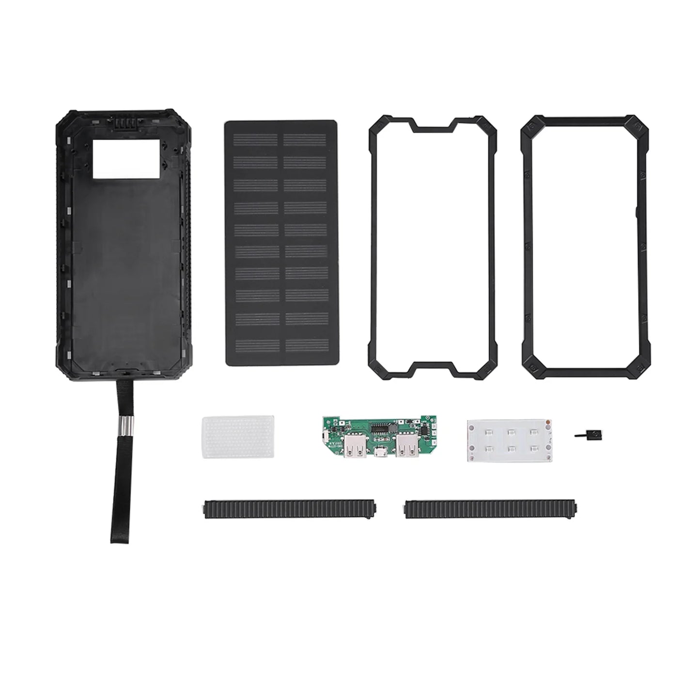 High-Capacity 20,000mAh Solar Power Bank - Eco-Friendly Charger for Outdoor Adventures, Travel, Home & School