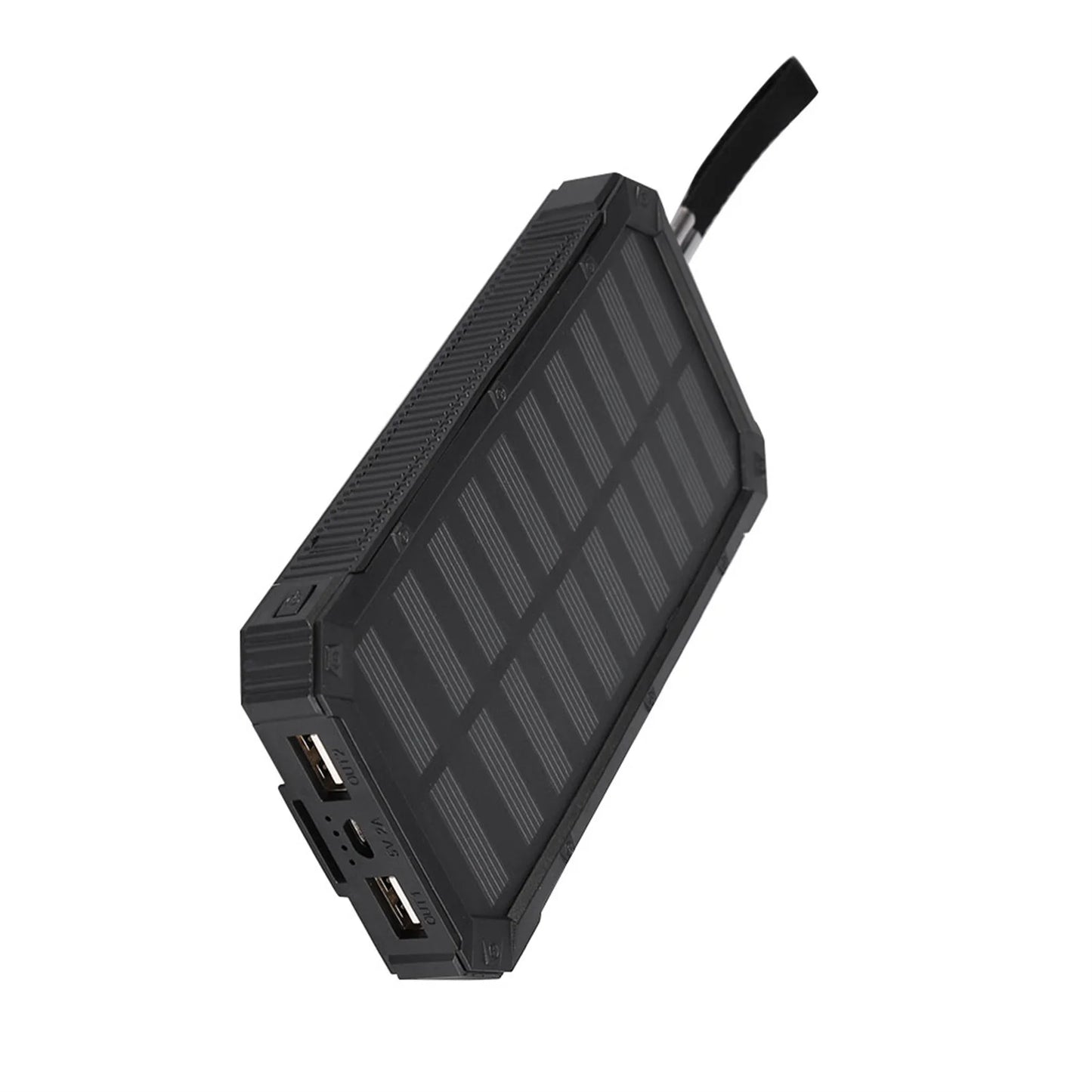 High-Capacity 20,000mAh Solar Power Bank - Eco-Friendly Charger for Outdoor Adventures, Travel, Home & School