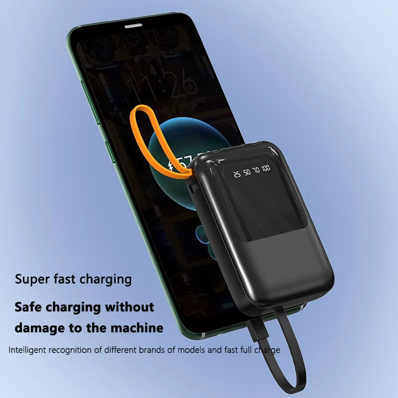 Fast Charging 18650 Power Bank - Portable 4IN1 Battery Charger for iPhone & Xiaomi