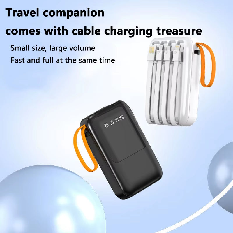 Fast Charging 18650 Power Bank - Portable 4IN1 Battery Charger for iPhone & Xiaomi