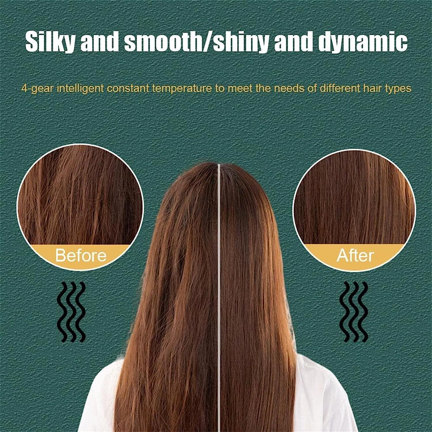 Hair Straightener Comb Matte Black, Hair Straightener Brush Straightening Comb