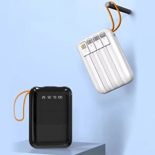 Fast Charging 18650 Power Bank - Portable 4IN1 Battery Charger for iPhone & Xiaomi